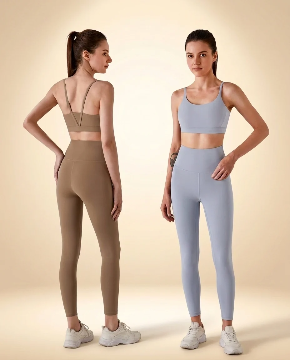 Walundi sports bras collection — terracotta racerback compression bra