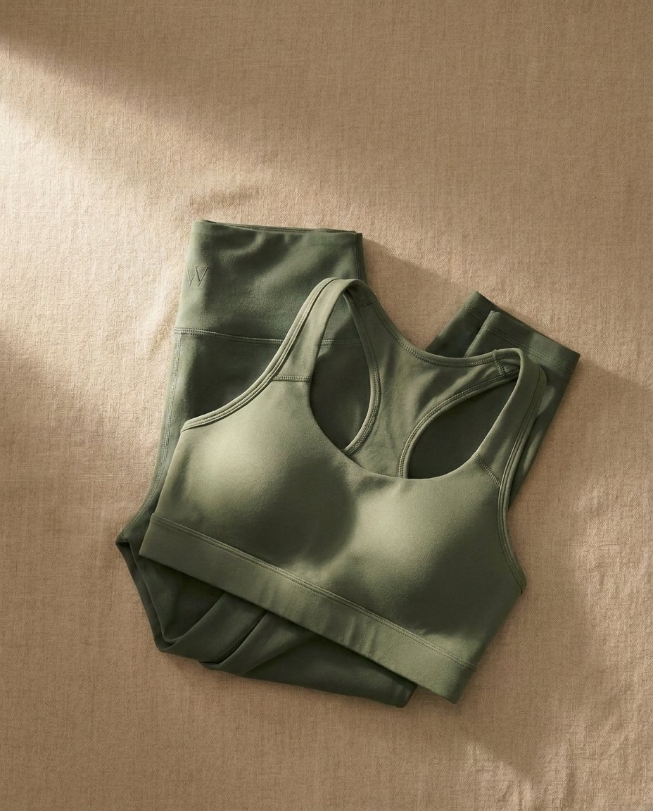 Walundi matching sets collection — coordinated sage green sports bra and leggings