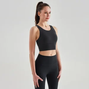 Newest Yoga Set Shock Proof Breathable Beauty Back High Strength Yoga Vest One-Piece Cup Fitness Sports Women's Underwear