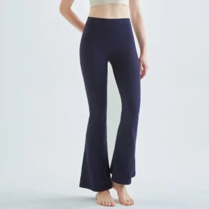 New Arrival Wide Leg Bell Bottom Trousers High Waist Skin Friendly Yoga Flare Pants for Women