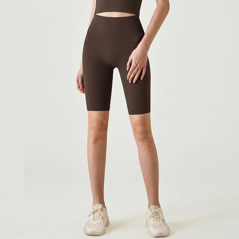 Newest Colour Custom Logo Wholesale Lightweight High Waist Women Workout Yoga Leggings Sports Fitness Yoga Shorts