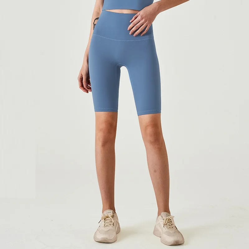 Newest Colour Custom Logo Wholesale Lightweight High Waist Women Workout Yoga Leggings Sports Fitness Yoga Shorts - Image 6