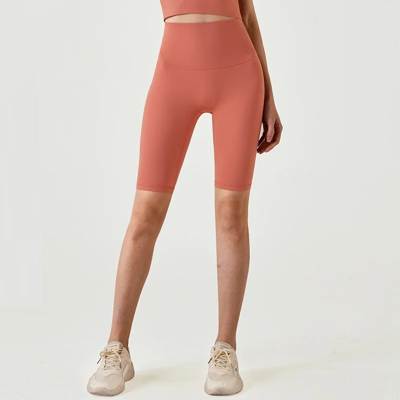 Newest Colour Custom Logo Wholesale Lightweight High Waist Women Workout Yoga Leggings Sports Fitness Yoga Shorts - Image 3