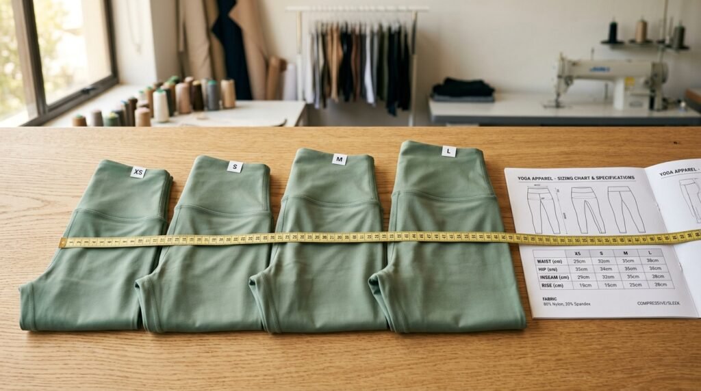 Yoga Wear Size Guide: Complete B2B Sizing Chart 2026