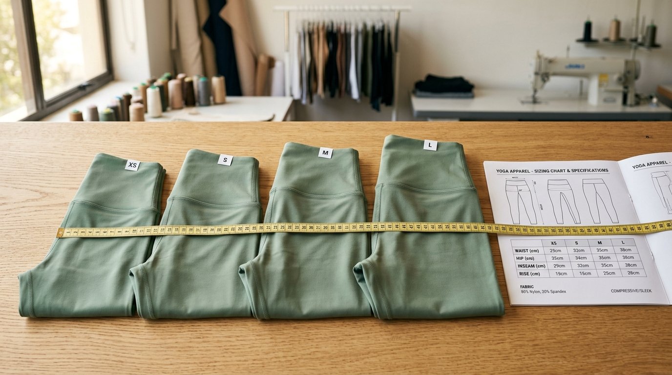 Yoga Wear Size Guide: Complete B2B Sizing Chart 2026
